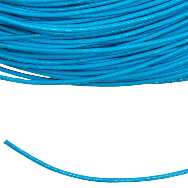 LEATHER NATURAL - ROUND - 1.5mm BLUE - 100yards(91m)