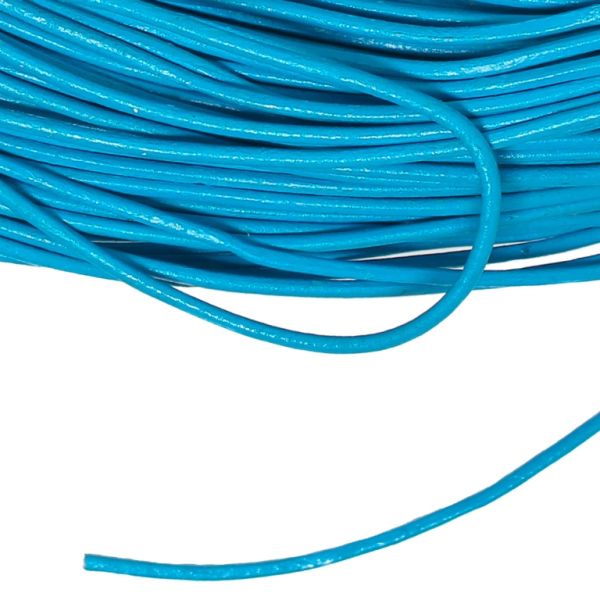 КОЖА ЕСТЕСТВЕНА - ОБЛА - 2.0мм СИНЬО - 100ярда(91м)