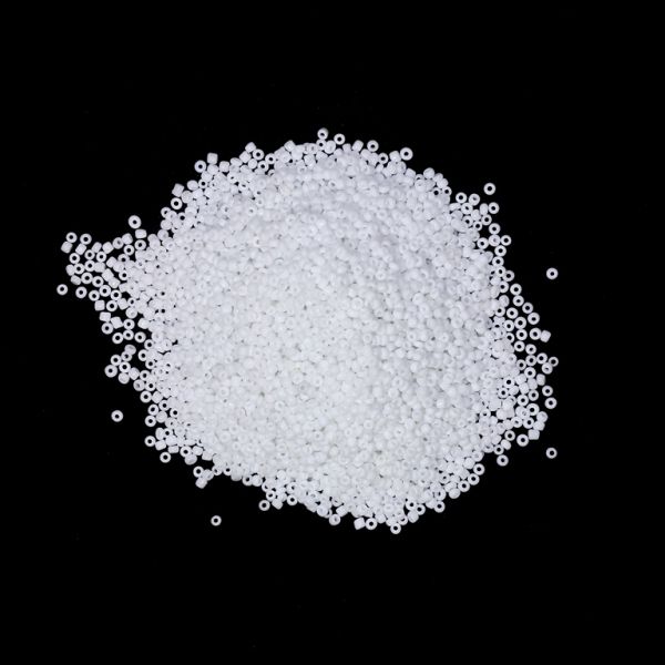 GLASS SEED BEADS - BALL 2mm - OPAQUE - WHITE 41 - PACKAGE 450g Hole-0.8mm