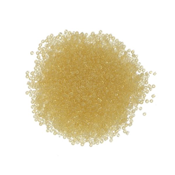 GLASS SEED BEADS - BALL 3mm - TRANSPARENT - GOLD 2 - PACKAGE 450g Hole-1.0mm