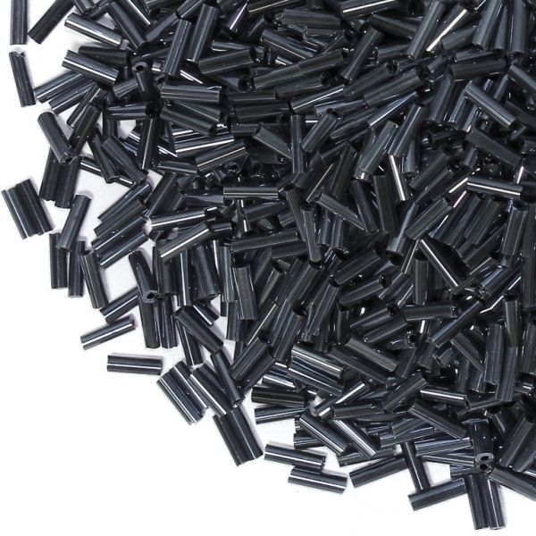 СТЪКЛЕНИ МЪНИСТА СИНЦИ - ПРЪЧИЦИ 6х2мм - ИРИС - ХЕМАТИТ 616 - 50 гр. Отвор-0.8мм