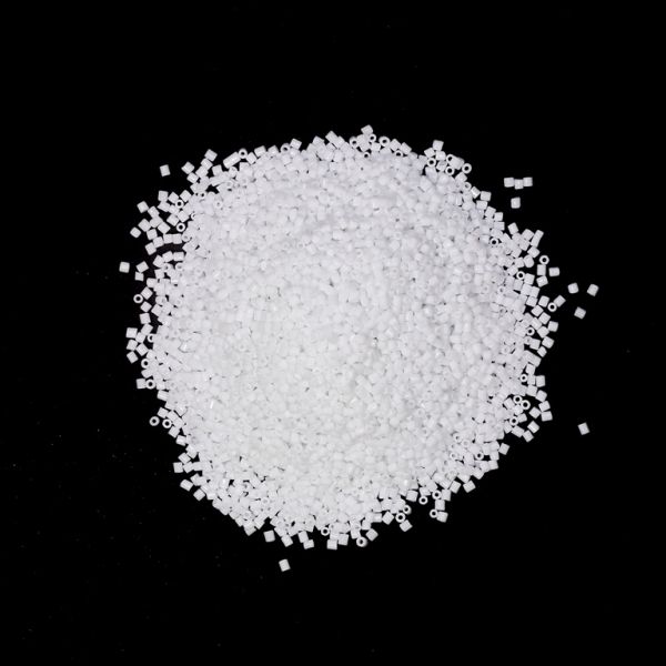 GLASS SEED BEADS - 2 CUT 2x2mm - THICK - WHITE 41 - PACKAGE 450g Hole-0.8mm