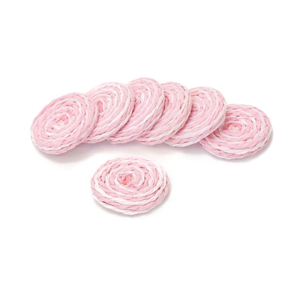 FIGURES FROM THREAD - CIRCLE 01 - 33x6mm - PINK (LIGHT)-PINK - PACKAGE 30pcs.