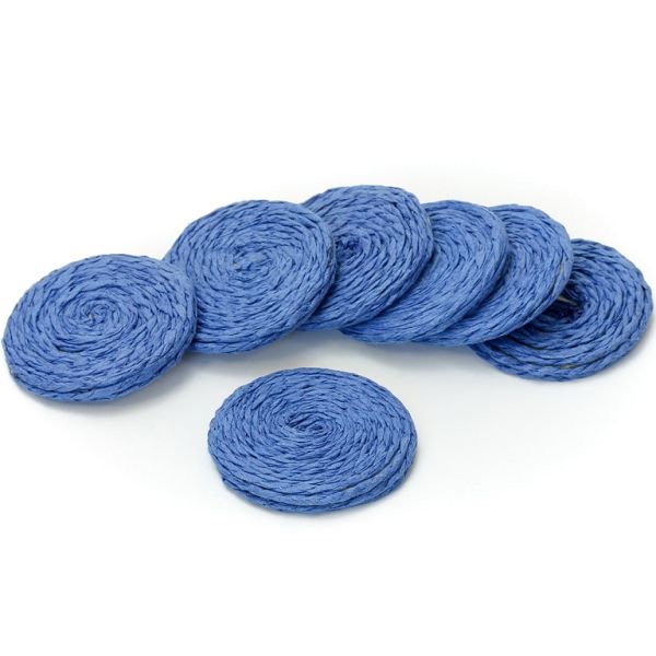FIGURES FROM THREAD - CIRCLE 02 - 43x5mm - BLUE - PACKAGE 30pcs.