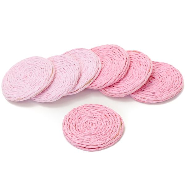 FIGURES FROM THREAD - CIRCLE 02 - 43x5mm - PINK - PACKAGE 30pcs.