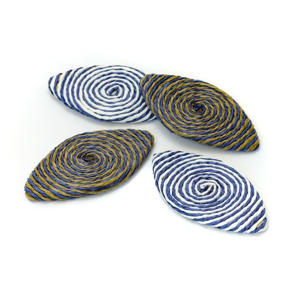 FIGURES FROM THREAD - ELLIPSE - 40x77x6mm - MIX - PACKAGE 30pcs.