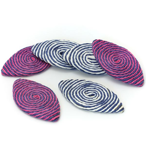 FIGURES FROM THREAD - ELLIPSE - 40x77x6mm - MIX - PACKAGE 30pcs.