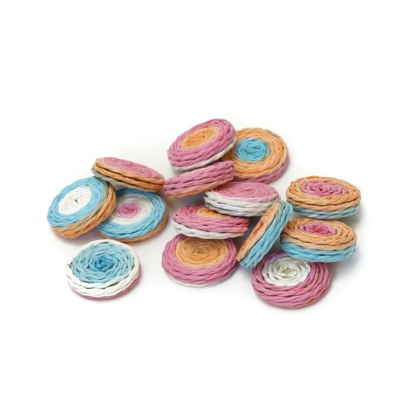 FIGURES FROM THREAD - CIRCLE 01 - 23x6mm - MIX - PACKAGE 50pcs.