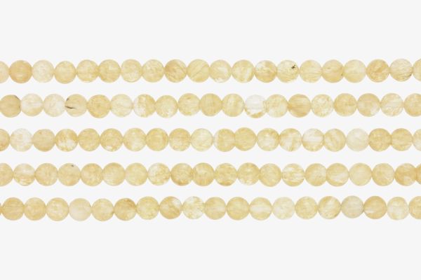 МЪНИСТА ОТ ЕСТЕСТВЕНИ КАМЪНИ - ВЕНЕРИНИ КОСИ - 6мм - ПАКЕТ (5х64 бр.) Отвор-1.0мм