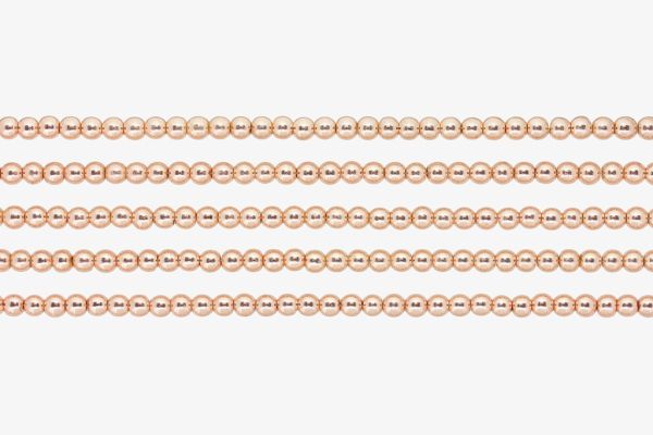 МЪНИСТА ОТ ЕСТЕСТВЕНИ КАМЪНИ - ХЕМАТИТ МЕДЕН - 4мм - ПАКЕТ (5х94 бр.) Отвор-0.8мм