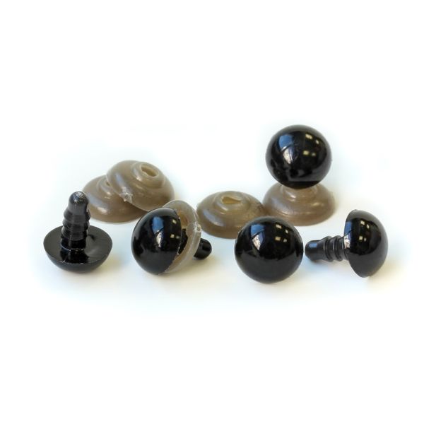 MATERIALS FOR CRAFT AND DECORATION - SAFETY EYES - 10x4mm BLACK - 400pcs.