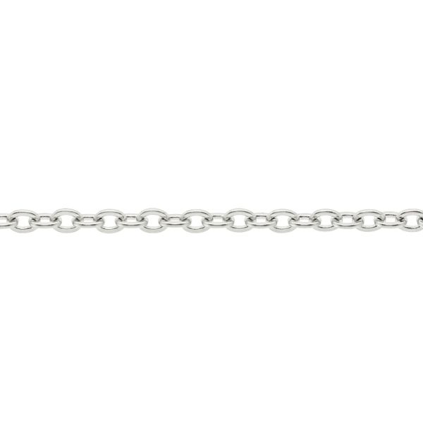 METAL CHAIN - STEEL 316 - CABLE FLAT - 2.5x2x0.5mm NICKEL - ROLL 10meters