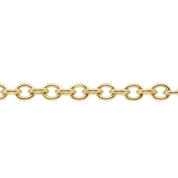 METAL CHAIN - STEEL 316 - CABLE - 4x3x0.8mm GOLD - ROLL 10meters
