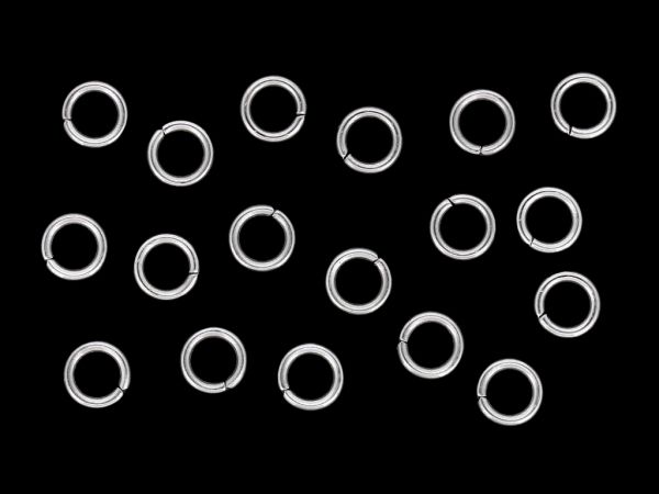 МЕТАЛНИ ЕЛЕМЕНТИ - ХАЛКИ - СТОМАНА 304 - 0.9х5мм НИКЕЛ - ПАКЕТ 2000 бр.