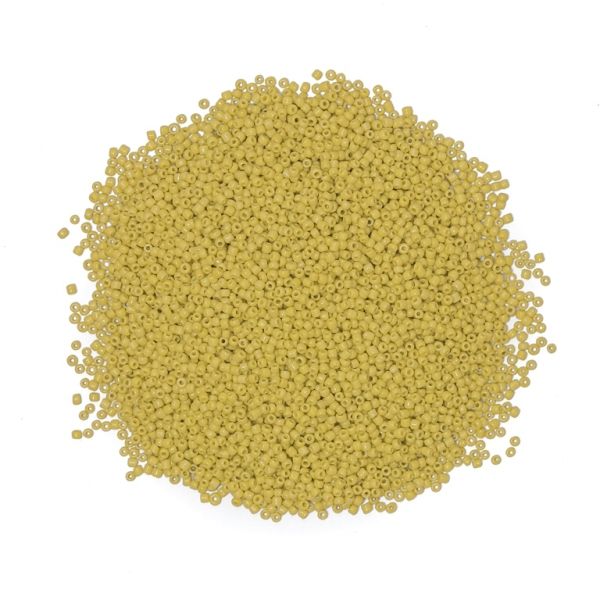 GLASS SEED BEADS - BALL 2mm - OPAQUE - YELLOW 42 - PACKAGE 450g Hole-0.8mm