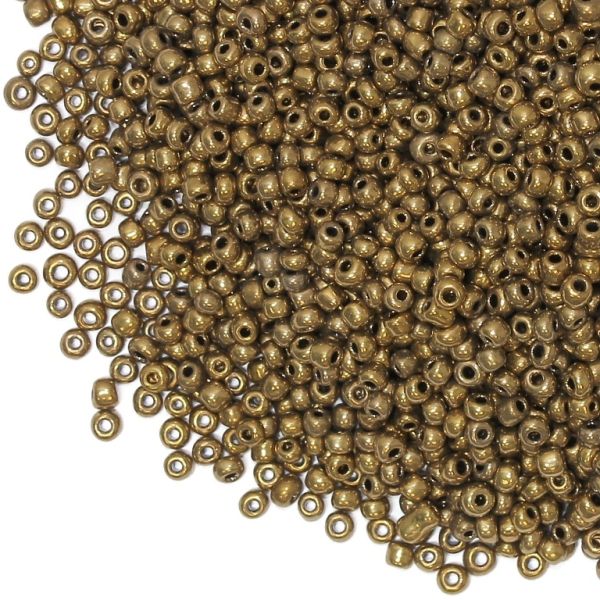 СТЪКЛЕНИ МЪНИСТА СИНЦИ - ТОПЧЕ 3мм - ИРИС - КАФЯВО 601 - 50 гр. Отвор-1.0мм