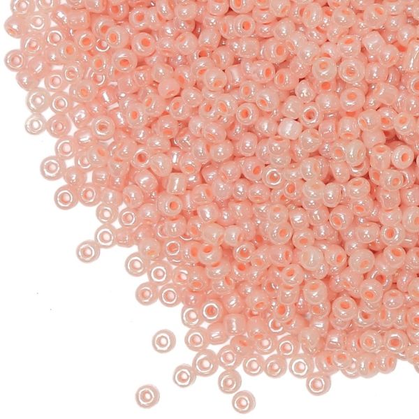 СТЪКЛЕНИ МЪНИСТА СИНЦИ - ТОПЧЕ 3мм - ЦЕЙЛОН - ПРАСКОВА 147 - 50 гр. Отвор-1.0мм