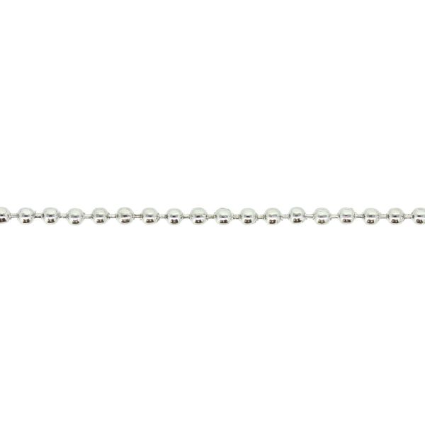 METAL CHAIN - BALL CIRCLE - 2.0mm NICKEL - ROLL 100meters
