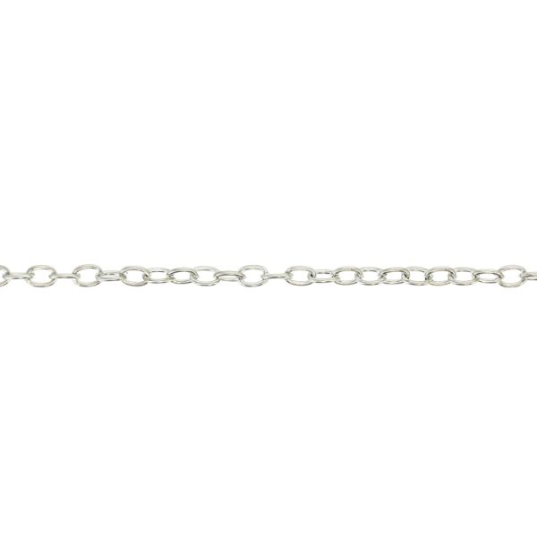 METAL CHAIN - CABLE OVAL - 0.5x3x2mm NICKEL - NICKEL FREE - 4meters