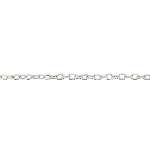 METAL CHAIN - CABLE OVAL - 0.6x3x2mm NICKEL - NICKEL FREE - 4meters
