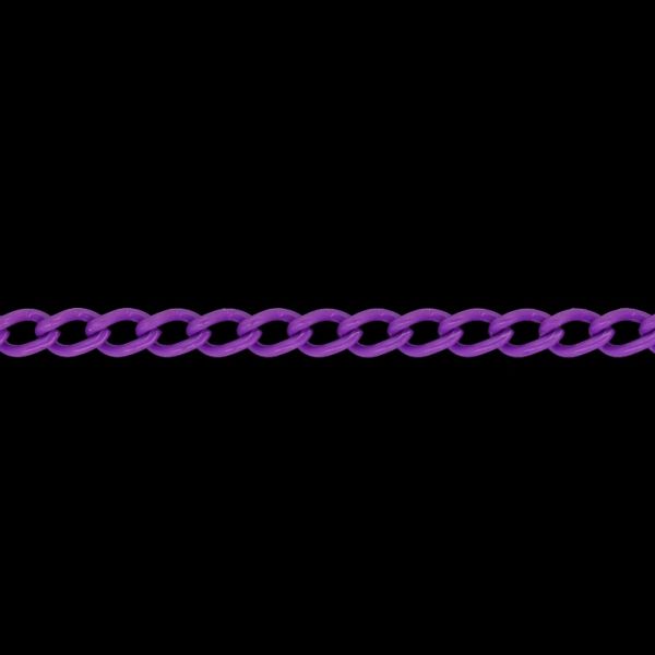 METAL CHAIN - COLORFUL - TAIL EXTENSION EXTENSION - 1.0x6.5x3.5mm PURPLE - 1meter