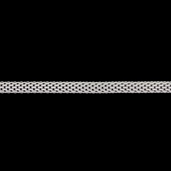 METAL CHAIN - COLORFUL - ROUND MESH - 3.2mm WHITE - 1meter