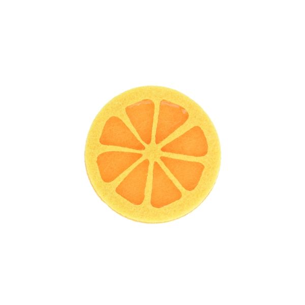 TEXTILE BEADS - FELT - ORANGE 01 - 42mm ORANGE - PACKAGE 25pcs.