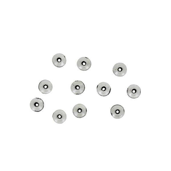 METAL BEADS - WASHER 06 SMOOTH - 5x2mm NICKEL - PACKAGE 500pcs. Hole-1.2mm
