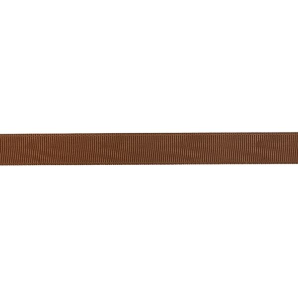 SATIN RIPS - 16mm BROWN 030 - 50yards(45m)