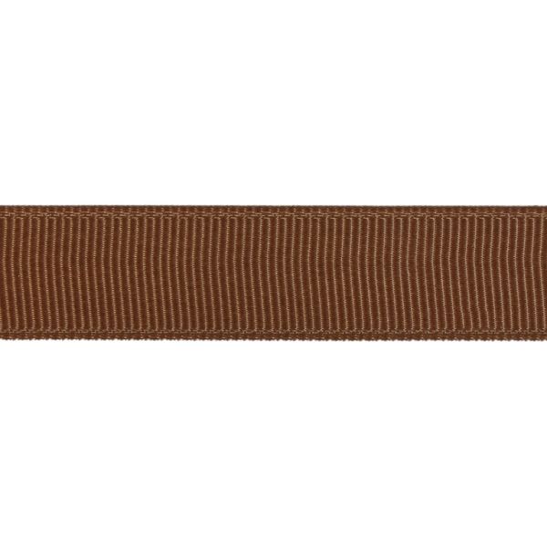 SATIN RIPS - 16mm BROWN 030 - PACKAGE 2x50yards(45m)