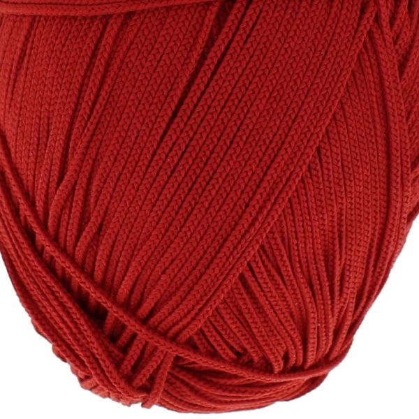 YARN - MACRAME 1.0mm - RED 422 - 170m - POLYESTER MATTE - 1 skein