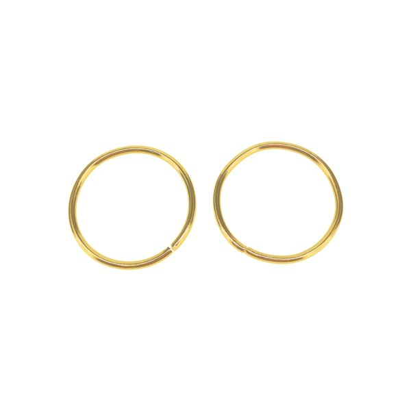 МЕТАЛНИ ЕЛЕМЕНТИ - ХАЛКИ - 2х30мм ЗЛАТИСТО - NICKEL FREE - 50 гр. (21 бр.)