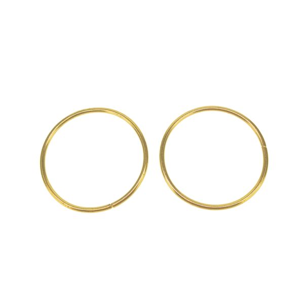 МЕТАЛНИ ЕЛЕМЕНТИ - ХАЛКИ - 2х40мм ЗЛАТИСТО - NICKEL FREE - 50 гр. (16 бр.)