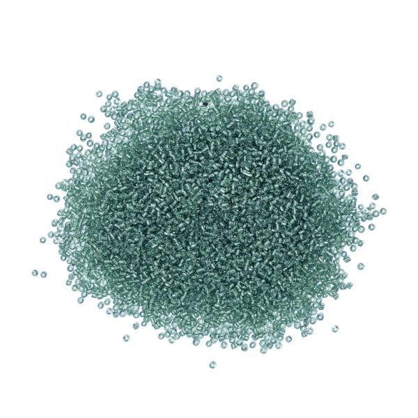 GLASS SEED BEADS - BALL 2mm - SILVER LINED - BLUE (LIGHT) 23 - PACKAGE 450g Hole-0.8mm