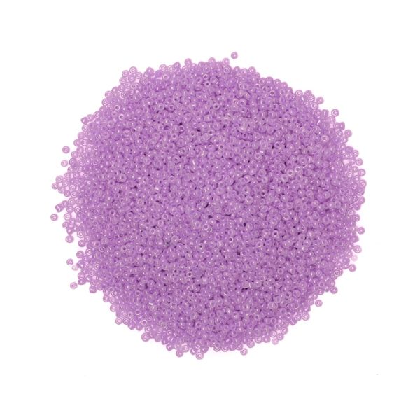 GLASS SEED BEADS - BALL 2mm - CEYLON - PURPLE (LIGHT) 150 - PACKAGE 450g Hole-0.8mm