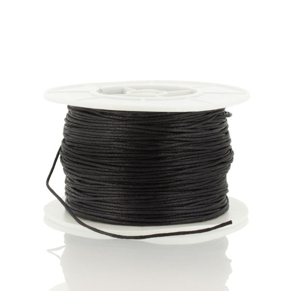 COTTON THREAD 1.0mm - BLACK 332 - 70meters