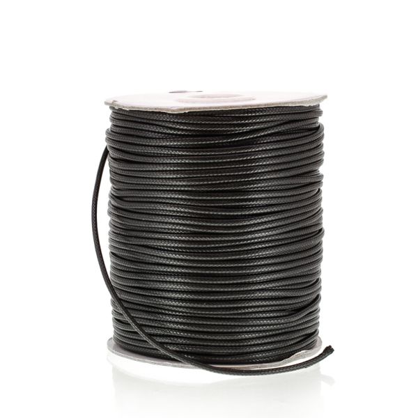 POLYESTER THREAD - 2.0mm BLACK F052 - ПАКЕТ 2х80meters