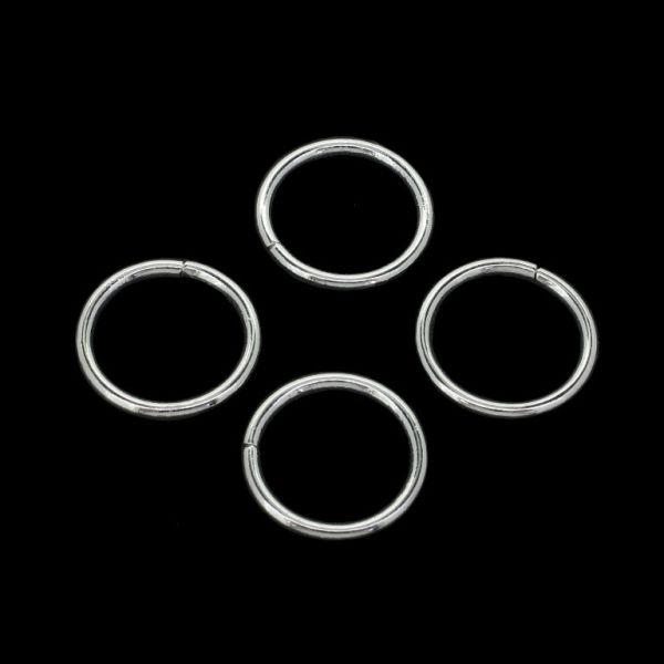 МЕТАЛНИ ЕЛЕМЕНТИ - ХАЛКИ - 2х20мм НИКЕЛ - NICKEL FREE - 50 гр. (35 бр.)