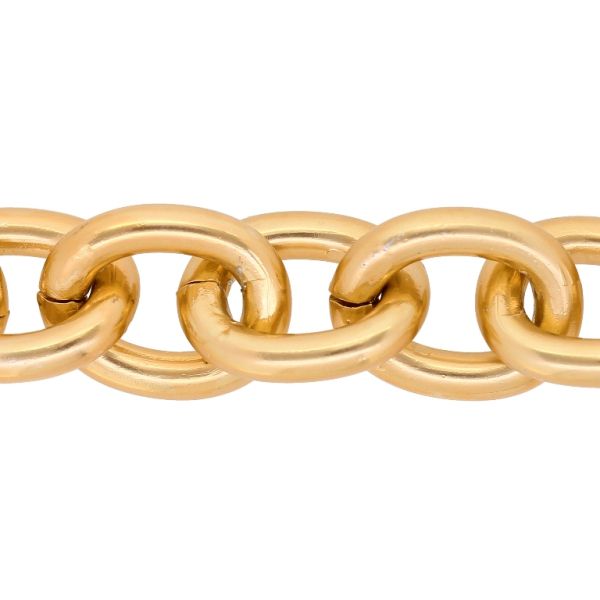 METAL CHAIN - ALUMINUM - CABLE - 5x19x23mm GOLD (DARK) - PACKAGE 5meters