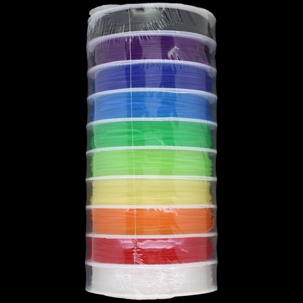 SILICONE RUBBER COLORED - 0.8mm MIX - PACKAGE 10x7meters