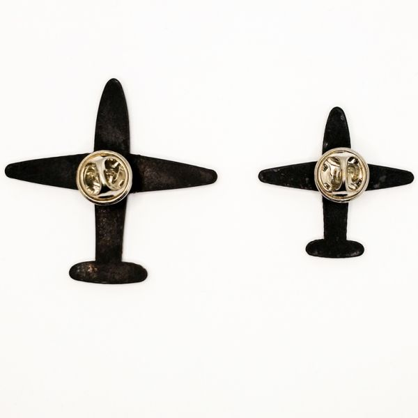 JEWELRY - BROOCH - PLASTIC - PLANES B70 - NICKEL - PACKAGE (6sets)