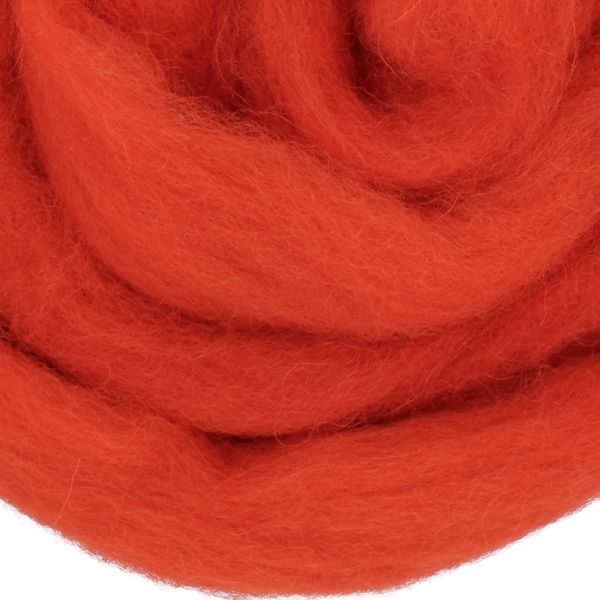 YARN - BABA MARTA FELT - RED (LIGHT) 51 - 1.8m - WOOL - 1 skein