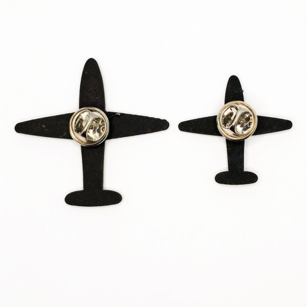JEWELRY - BROOCH - PLASTIC - PLANES B72 - NICKEL - PACKAGE (6sets)