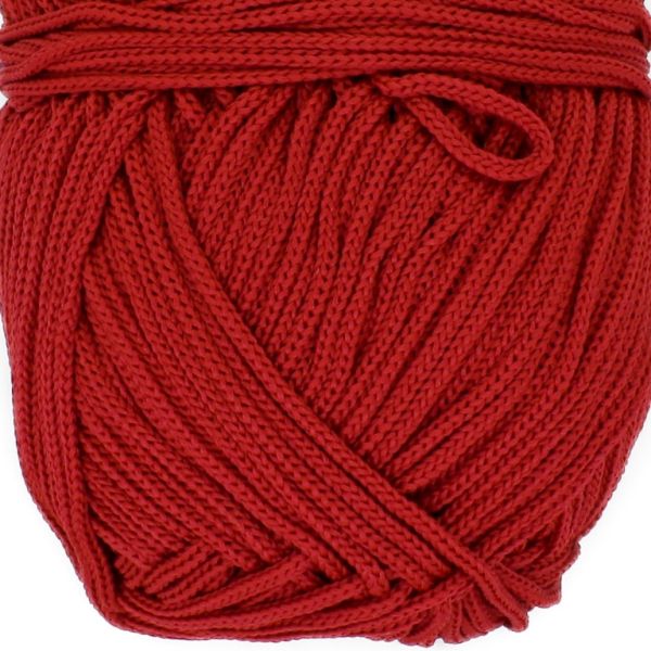 YARN - MACRAME 2.0mm - RED 422 - 120m - POLYESTER MATTE - 1 ball
