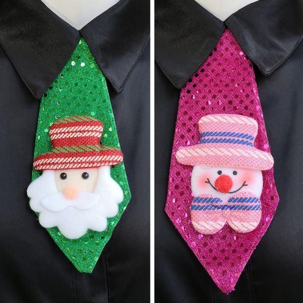 CHRISTMAS DECORATION - TIE - CHRISTMAS MOTIF FROM FELT - 8.5x21x3cm MIX - PACKAGE 12pcs.