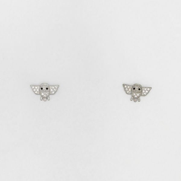 БИЖУТЕРИЯ - ОБЕЦИ - ВИНТ - ЦИРКОН - БУХАЛ Е204 - 1.6х0.9см НИКЕЛ - 1 чифт