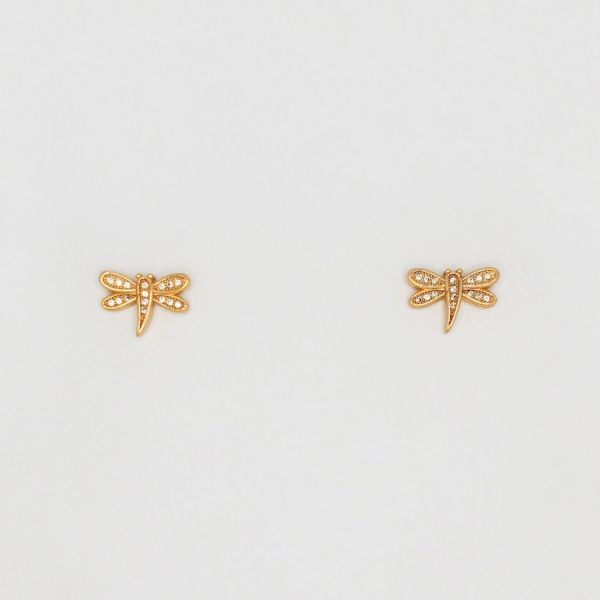 БИЖУТЕРИЯ - ОБЕЦИ - ВИНТ - ЦИРКОН - ВОДНО КОНЧЕ Е233 - 1.4х1.0см ЗЛАТИСТО РОЗОВО - 1 чифт