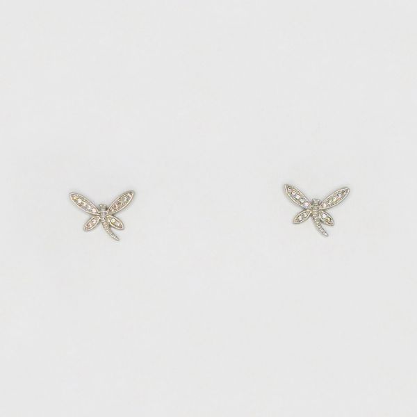 БИЖУТЕРИЯ - ОБЕЦИ - ВИНТ - ЦИРКОН - ВОДНО КОНЧЕ Е240 - 1.5х1.0см НИКЕЛ - 1 чифт