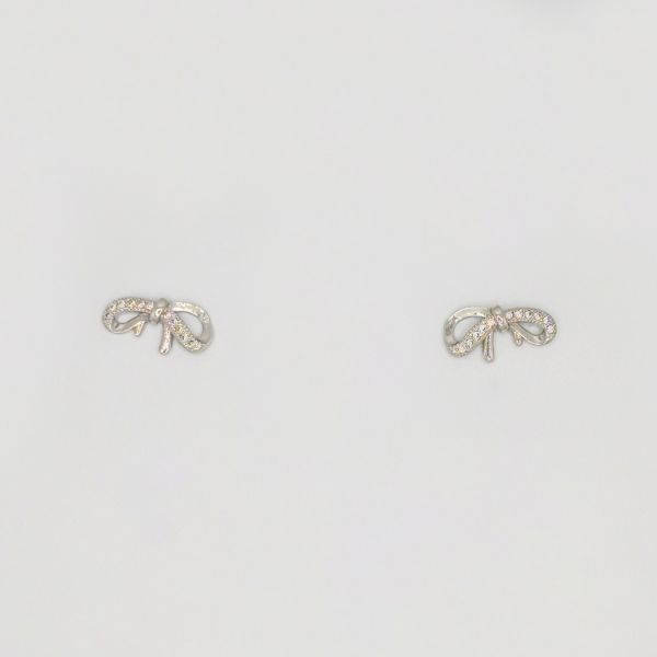 БИЖУТЕРИЯ - ОБЕЦИ - ВИНТ - ЦИРКОН - ПАНДЕЛКА Е261 - 1.6х0.9см НИКЕЛ - 1 чифт