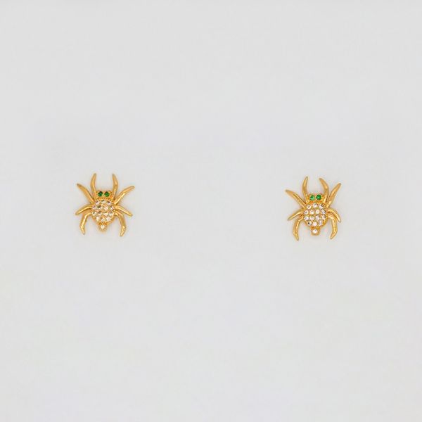 БИЖУТЕРИЯ - ОБЕЦИ - ВИНТ - ЦИРКОН - ПАЯК Е199 - 1.5х1.9см ЗЛАТИСТО РОЗОВО - 1 чифт